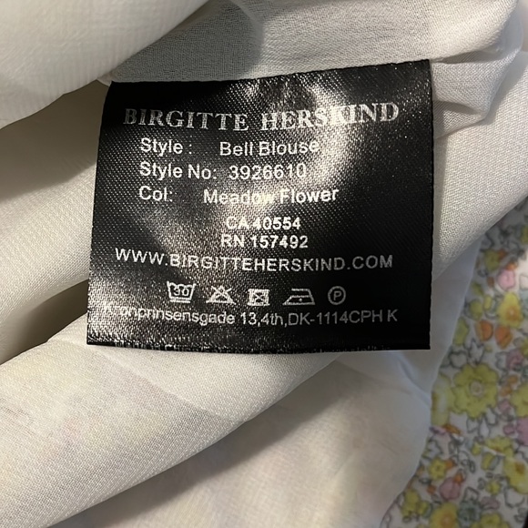 NWOT Brigitte Herskind Bell Blouse size 32 - Picture 9 of 10